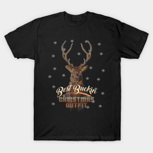 Christmas Buck Hunting Men Best Buckin Hunter T-Shirt